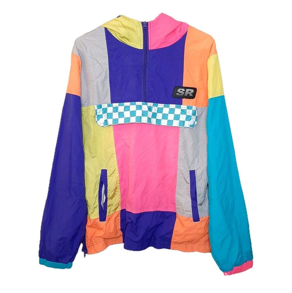 Vintage Smoke Rise Innovative Technology Windbreaker Men Size L Retro 100% Nylon